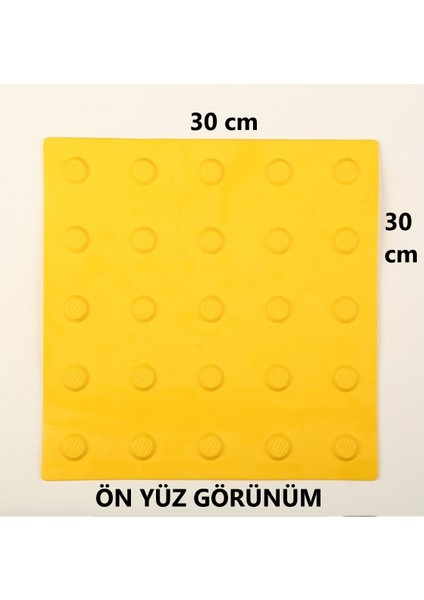 Tabanlı Uyarıcı Nokta Dış Mekan 5 Adet Sarı, Görme Engelliler Için Çarpma Noktaları, Dokunsal Nokta fiyatları