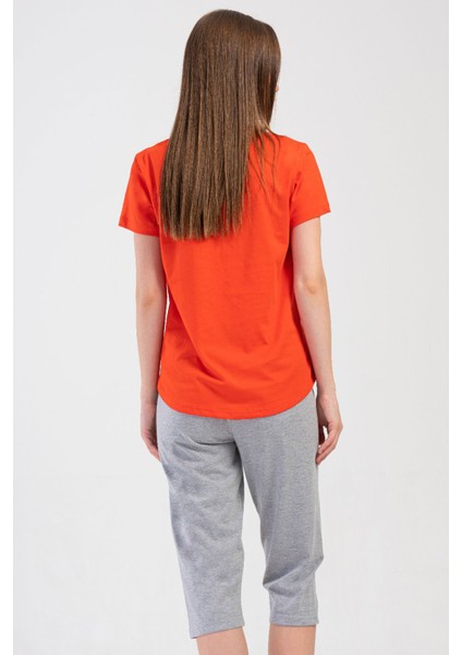 Kadın Kısa Kol Kaprili Pijama Takım , 408408 fırsatları