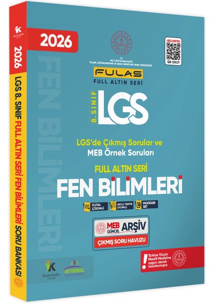 2026 8.sınıf Full Lgs Altın Seri (Fulas) Meb Çıkmış Modüler Soru Bankası Seti Çözümlü Sayısal Set modelleri