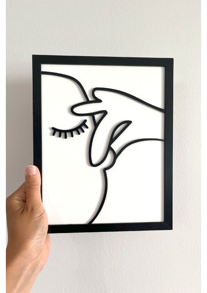 Çerçeveli Ahşap Tuvalet & Banyo Tablosu – (25X20 Cm)