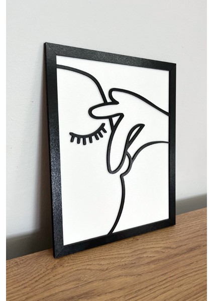 Çerçeveli Ahşap Tuvalet & Banyo Tablosu – (25X20 Cm) modelleri