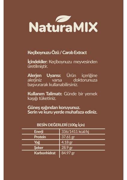 Keçiboynuzu Özü 315 gr