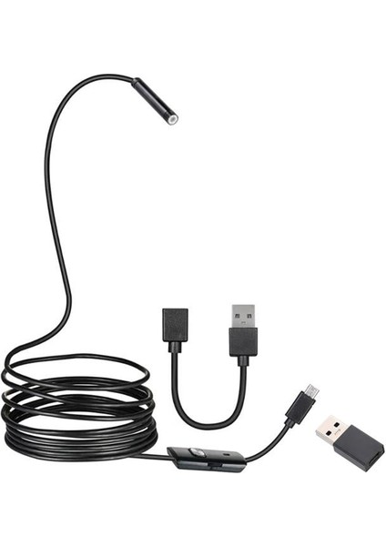 3in1 Micro Usb+Type C+Pc 8 mm Işıklı 5 Metre Endeskop Yılan Kamera modelleri