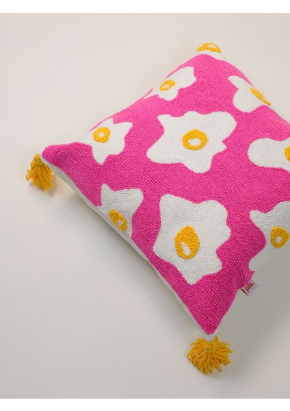 Özel Tasarım Eggy Yumurta Desenli Özel Tasarım Punch Kırlent Yastık modelleri