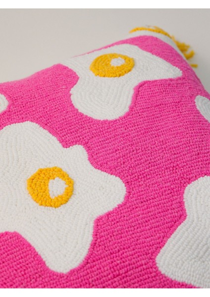 Özel Tasarım Eggy Yumurta Desenli Özel Tasarım Punch Kırlent Yastık fırsatları