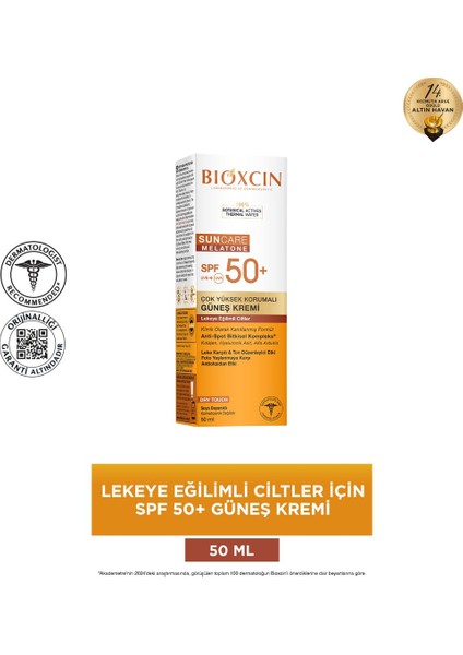 Bıoxcın Sun Care Lekeye Eğilimli Ciltler İçin Çok Yüksek Korumalı Güneş Kremi 50 SPF