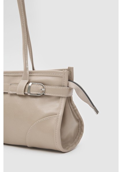 Enyola Vintage Baget Çanta Bej modelleri