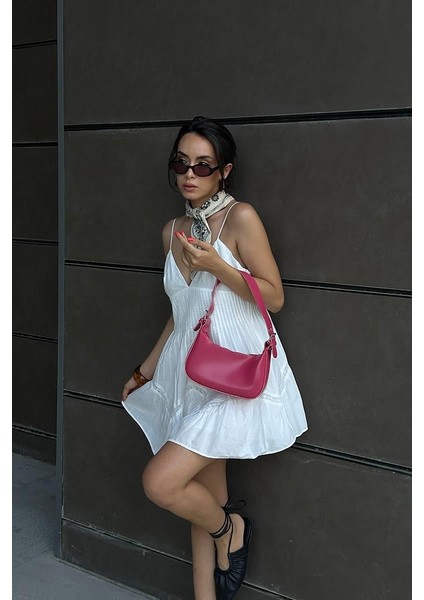 Muse Oval Baget Çanta Pembe modelleri