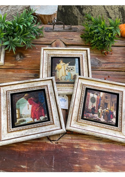 Beyaz Taşlı Duvar Dekoru, 3'lü Set, Şık ve Modern Tasarım indirimleri