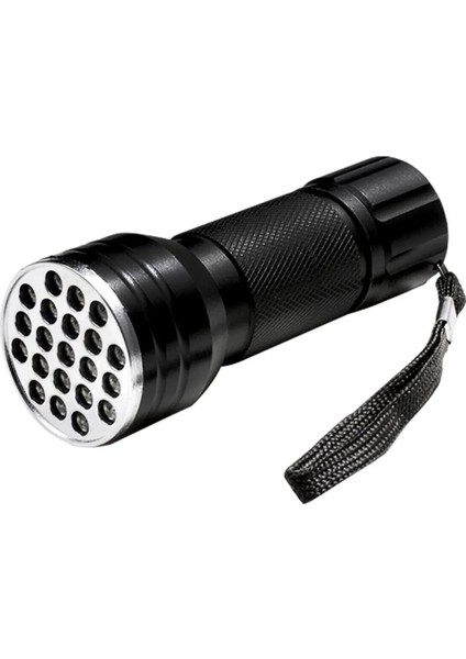 Uv Işınlı 21 LED Hayvan Dışkı Para Kontrol Ultraviyole Mor Işıklı Metal El Feneri modelleri