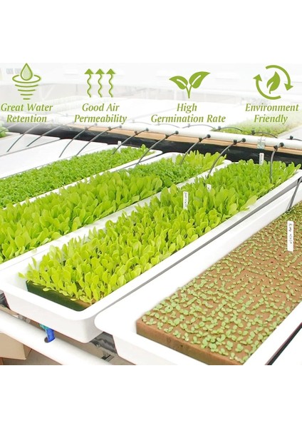 Kaya Yünü Fide Blokları 100’LÜ – Hidroponik & Topraksız Tarım Için