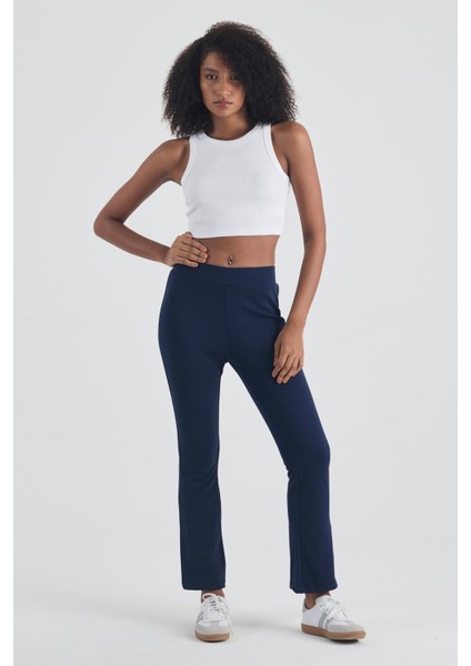Kadın Pamuklu Crop Top Atlet Esnek Kaşkorse Ribanalı Bluz fırsatları
