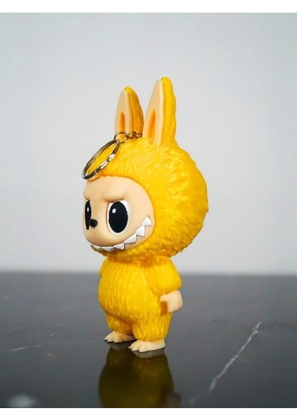 Labubu Oyuncak Figür 2 Adet Anahtarlık Sarı 13CM Kaliteli