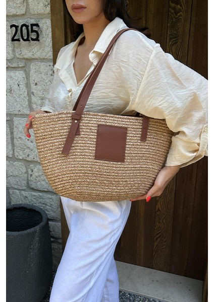 Vittoria Handmade Hasır Çanta Vizon indirimleri