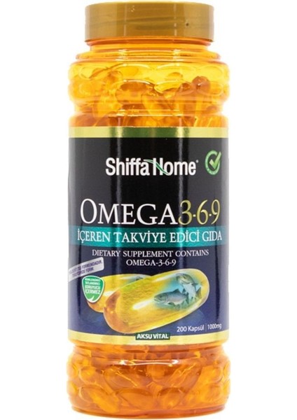 Shiffa Home Omega 3-6-9 1000 mg 200 Kapsül