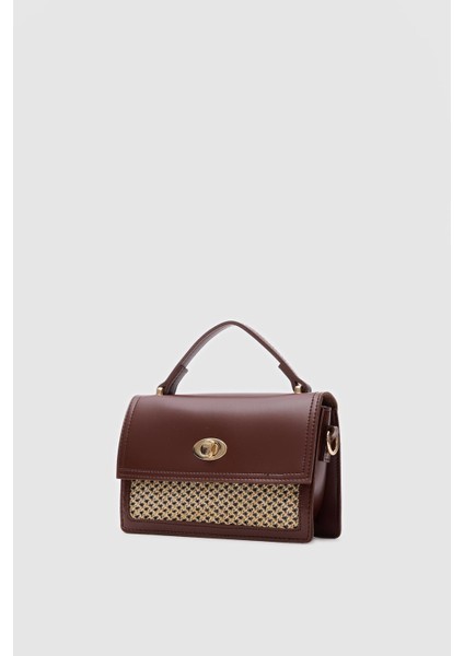 Oxxo Hasır Detaylı Çapraz Çanta Fındık Kabuğu indirimleri