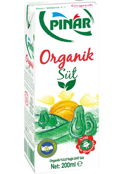 Organik Süt 200 ml x 27 Adet
