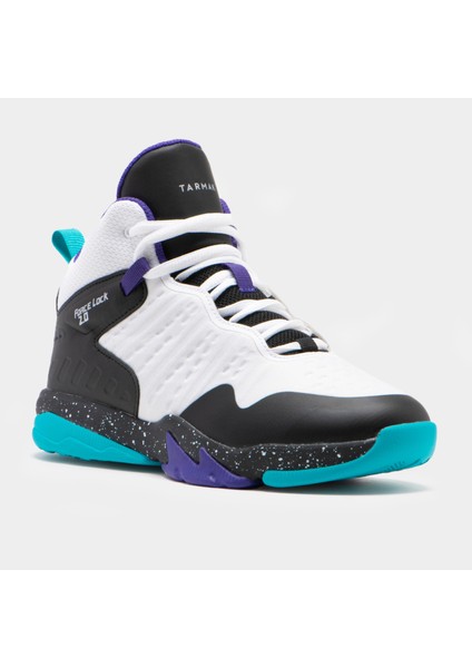 Tarmak Çocuk Basketbol Ayakkabısı - Beyaz/siyah/mor - SS500H fiyatları