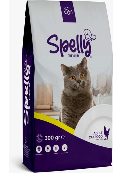 12 Adet Xspelly Yetişkin Kedi Maması Tavuklu (0.3kg)
