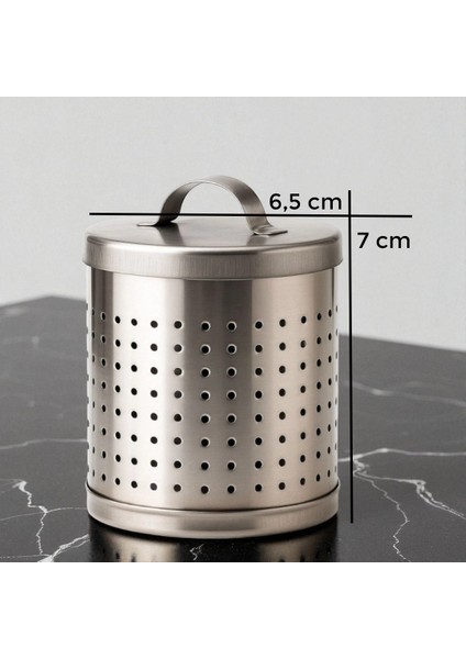 Çaydanlık Içi Demlik Süzgeci Paslanmaz 6.5x7 cm -Ince Gözenekli Pratik Kullanım Çaycı Süzgeci Metal