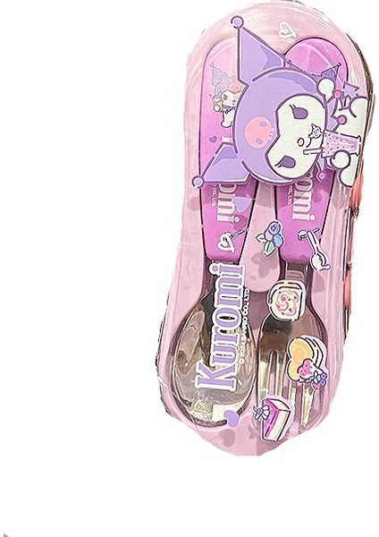 304 Paslanmaz Çelik Çocuk Uygun Sofra Kaşık ve Çatal Seti (Yurt Dışından)