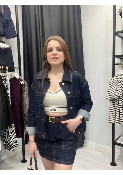 Kot Ceket ve Etek Takım modelleri