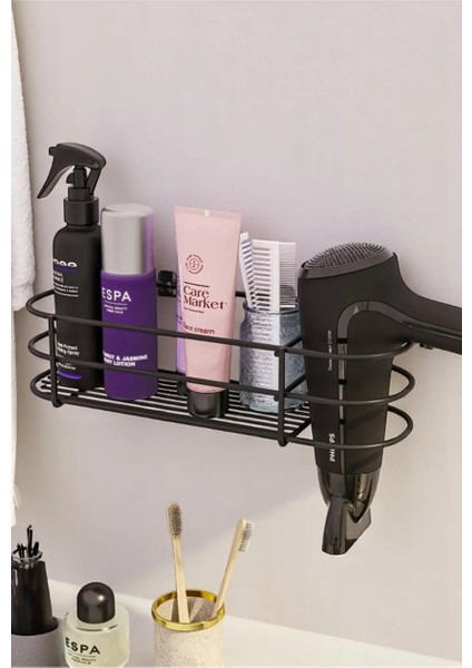 Yapışkanlı Fön Makinesi Organizeri | Duvara Monte Hazneli Banyo Düzenleyici fiyatları