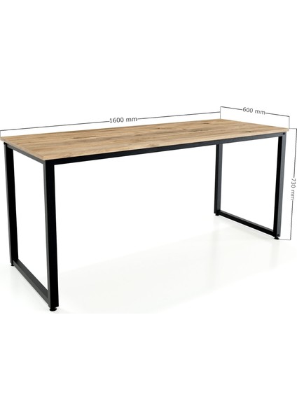 MS1 Metal Ayaklı Çalışma Masası - 160cm - Çam