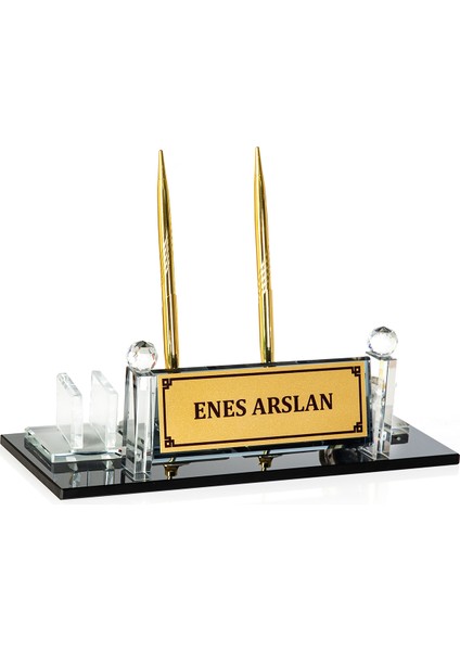 Kristal Cam Masaüstü Isimlik