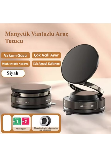 Yesnıce 360 ° Dönen Magsafe Destekli Telefon Tutucu Vakumlu Katlanabilir Tüm Cihazlarla Uyumlu indirimleri