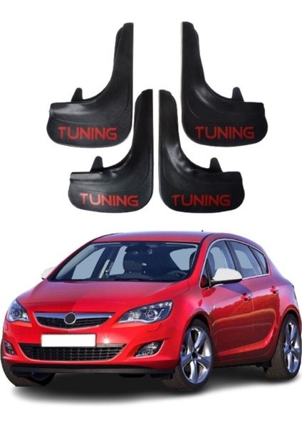 Opel Astra J Tüm Kasalara Uyumlu Tuning Yazılı 4'lü Tozluk Çamurluk Paçalık Modifiye