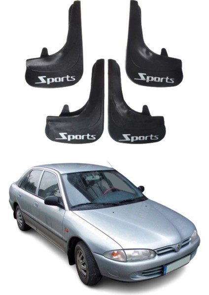 Proton 415 Uyumlu Sports Yazılı 4'lü Tozluk Çamurluk Paçalık Modifiye