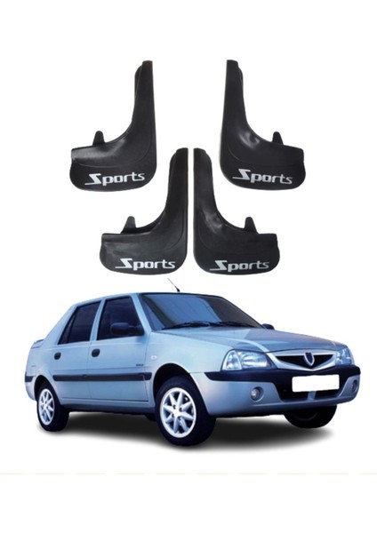 Dacia Solenza Uyumlu Sports Yazılı 4'lü Tozluk Çamurluk Paçalık Modifiye