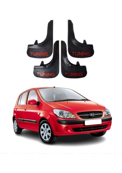 Hyundai Getz Tüm Kasalara Uyumlu Tuning Yazılı 4'lü Tozluk Çamurluk Paçalık Modifiye
