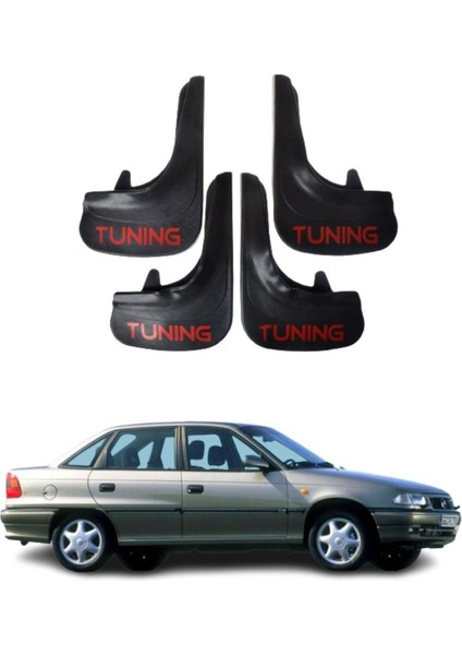 Opel Astra F Sd 1991-2007 Uyumlu Tuning Yazılı 4'lü Tozluk Çamurluk Paçalık Modifiye