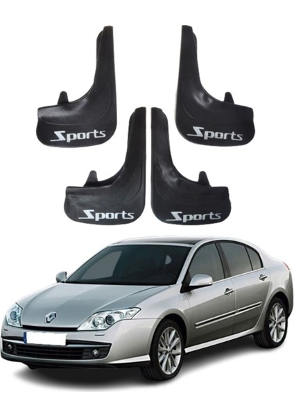 Renault Laguna 3 Uyumlu Sports Yazılı 4'lü Tozluk Çamurluk Paçalık Modifiye