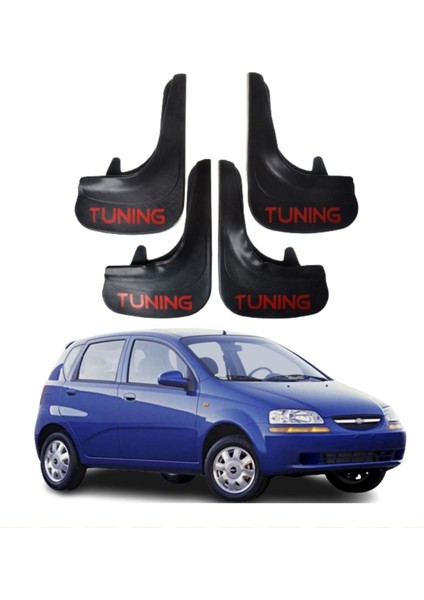 Chevrolet Kalos Hb Tüm Kasalara Uyumlu Tuning Yazılı 4'lü Tozluk Çamurluk Paçalık Modifiye