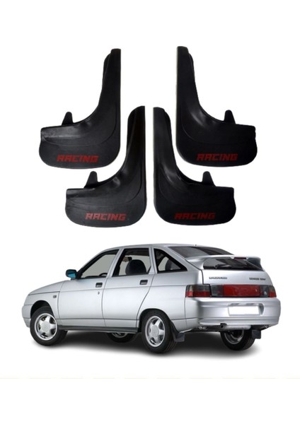 Lada Vega Uyumlu Racing Yazılı 4'lü Tozluk Çamurluk Paçalık Modifiye