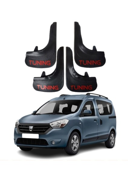 Dacia Dokker Tüm Kasalara Uyumlu Tuning Yazılı 4'lü Tozluk Çamurluk Paçalık Modifiye