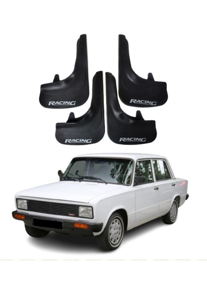 Fiat Serçe Uyumlu Racing Yazılı 4'lü Tozluk Çamurluk Paçalık Modifiye