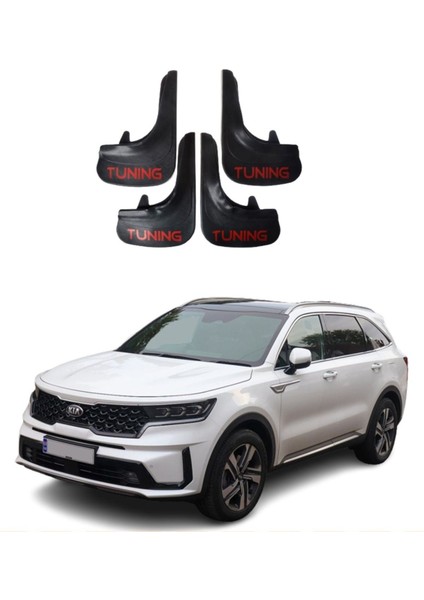 Kia Sorento Uyumlu Tuning Yazılı 4'lü Tozluk Çamurluk Paçalık Modifiye