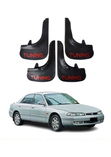 Mazda 626 Uyumlu Tuning Yazılı 4'lü Tozluk Çamurluk Paçalık Modifiye