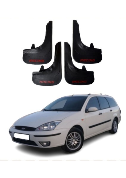 Ford Focus 1 Stw Uyumlu Racing Yazılı 4'lü Tozluk Çamurluk Paçalık Modifiye