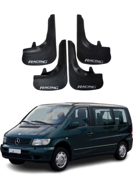 Mercedes Vito Uyumlu Racing Yazılı 4'lü Tozluk Çamurluk Paçalık Modifiye