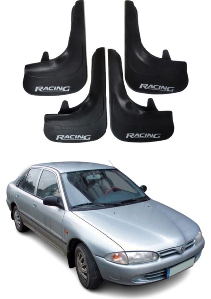 Proton 415 Uyumlu Racing Yazılı 4'lü Tozluk Çamurluk Paçalık Modifiye