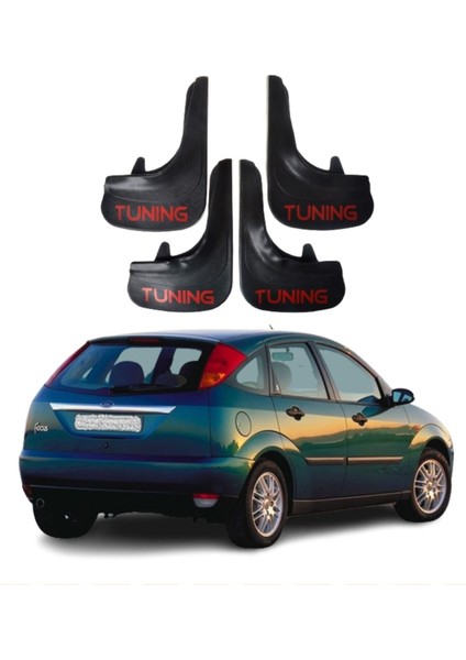 Ford Focus 1 Hb 1998-2004 Uyumlu Tuning Yazılı 4'lü Tozluk Çamurluk Paçalık Modifiye