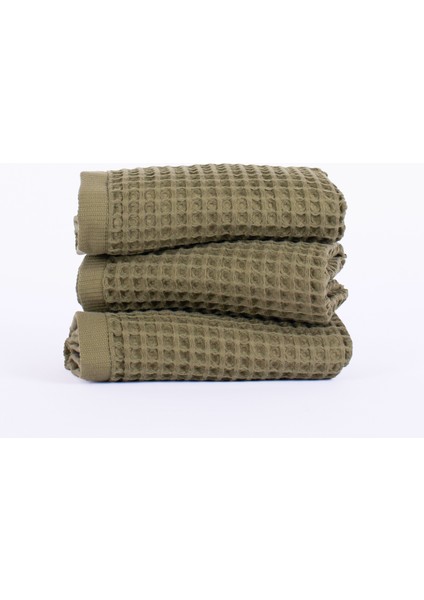 Lüks Waffle El Havlusu Seti 3 Adet, 40X80CM 100% Pamuk Yüksek Kaliteli Çabuk Kuruyan Waffle Havl fırsatları