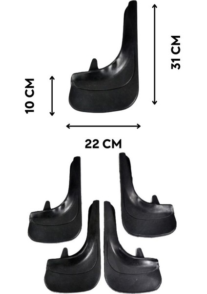 Honda Civic Euro Sd 2006-2001 Uyumlu 4'lü Tozluk Çamurluk Paçalık Modifiye modelleri