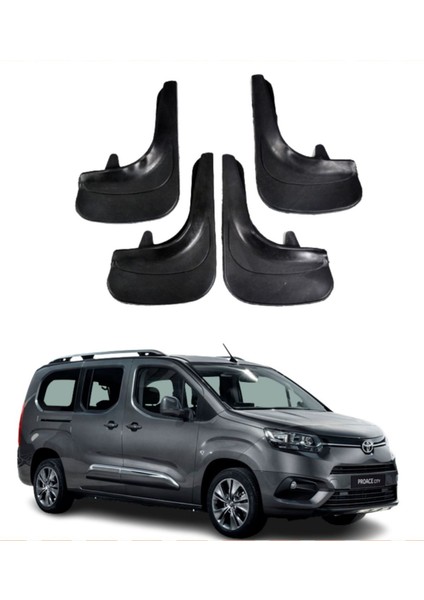 Toyota Proace City Uyumlu 4'lü Tozluk Çamurluk Paçalık Modifiye