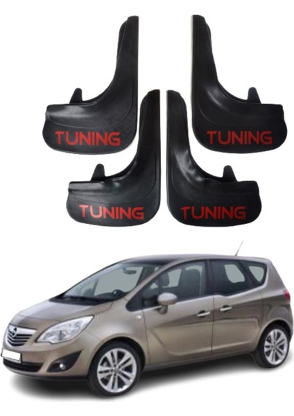 Opel Meriva Uyumlu Tuning Yazılı 4'lü Tozluk Çamurluk Paçalık Modifiye